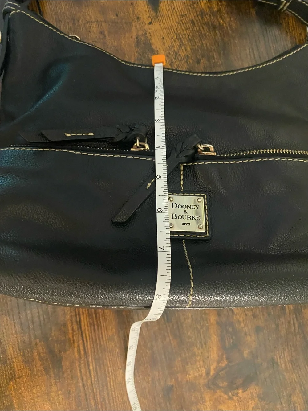 Dooney & Bourke Black Dillen Leather Hobo Bag - Classic Everyday Shoulder Bag
